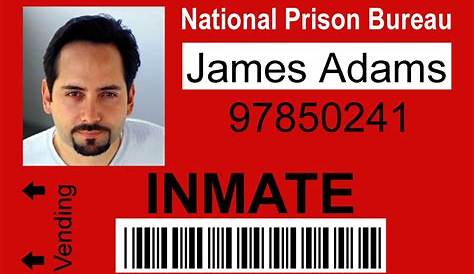 Inmate Name Tag Template