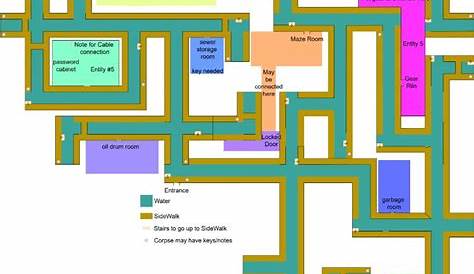 A new map I made of the second floor o the backrooms. I hope you're