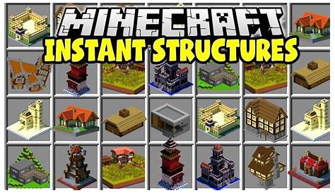 Instant Structures Mod For Minecraft