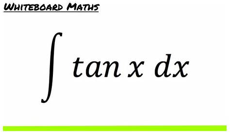 What Is The Integral Of Tan X 6 Socratic