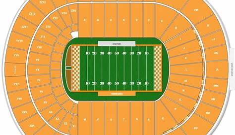 Neyland Stadium Interactive Seating Chart