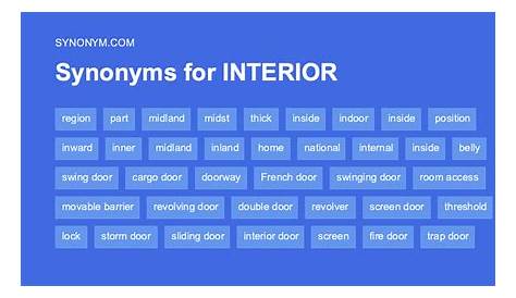 Interior Decoration Synonyms