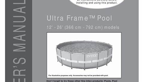 Intex Ultra Frame Pool Manual Pdf