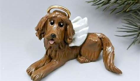 Irish Setter Pet Loss Gift Ornament Angel - Pet Memorial - Dog Sympathy