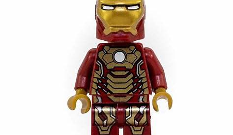 LEGO Iron Man Mark 42 Armor Minifigure with Plain White Head | Brick
