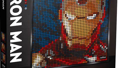 Lego Marvel Studios Iron Man Wall Art Kit | Harrods UK