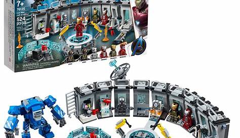 LEGO Marvel Avengers Iron Man Hall of Armor 76125 Building Kit - Tony