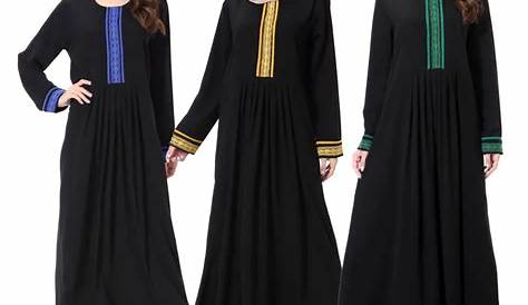 New Design Elegant Black Muslim Robe Women Dubai Abaya Caftan Kaftan