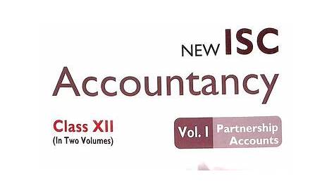 ISC Accountancy Class-XI By V Wason