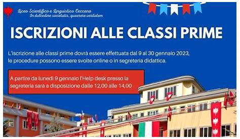 Iscrizioni - 2023-24 - Liceo Ceccano
