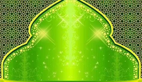 Islamic Background : Islamic Background Powerpoint Vector Green Hd