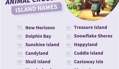 Island name ideas for you! AnimalCrossing Animal crossing name