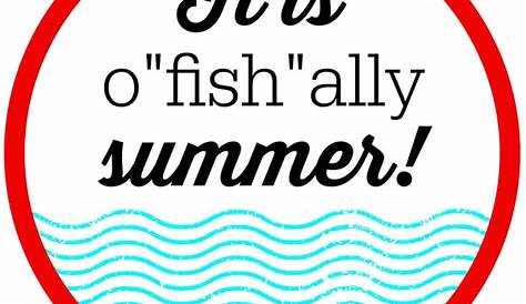 It's O Fish Ally Summer Free Printable