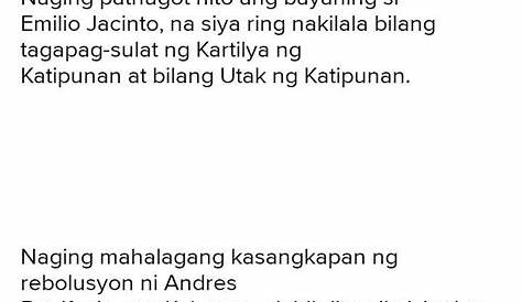 Ang diaryong tagalog ang opisyal na pahayagan ng katipunan - Brainly.ph