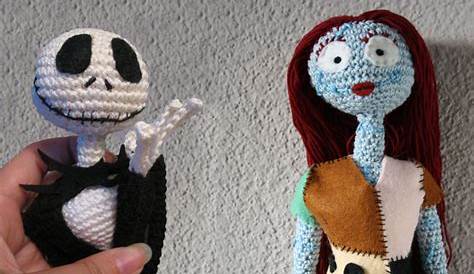 Jack Skellington and Sally Nightmare Before Christmas crochet Etsy in