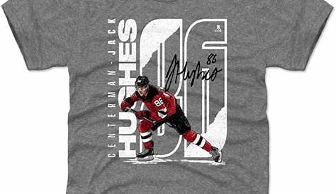 Amazon.com : 500 LEVEL Jack Hughes Shirt - New Jersey Hockey Men's