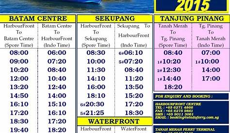 Ini Jadwal Sindo Ferry Tujuan Batam-Singapura via Pelabuhan Ferry
