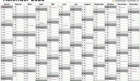 EXCEL-KALENDER 2023 - KOSTENLOS