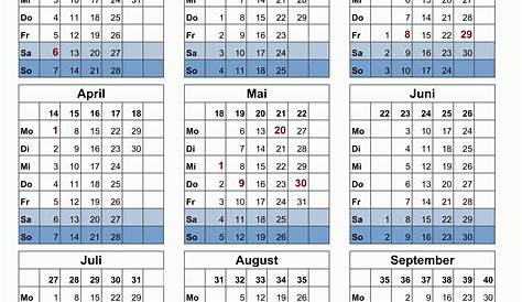 Jahreskalender 2024 als Excel Vorlage - Alle-meine-Vorlagen.de