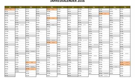 Kalender 2016 zum Ausdrucken | Calendrier 2018, Calendrier, Calendrier 2017
