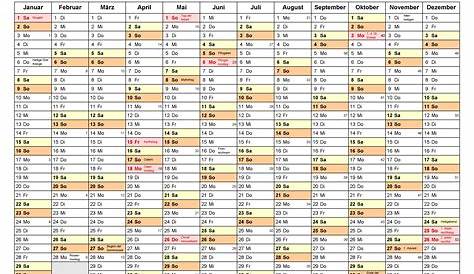 Jahreskalender 2022 Schweiz (Excel & PDF) - Muster-Vorlage.ch