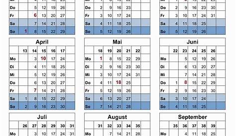 Kalenderwochen 2023 | 2023 Calendar