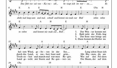 Die Jahreszeiten Etüde Sheet music | Download free in PDF or MIDI