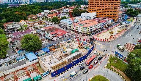 The Jalan Sultan Azlan Shah Flyover Towards Bayan Lepas Penang Is