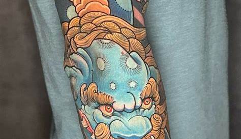 Pics Photos - Images Of Japanese Tattoo Sleeve With Foo Dog And Geisha