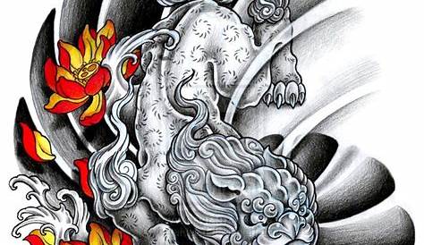 Kì lân | Foo dog tattoo design, Foo dog tattoo, Japanese tattoo art