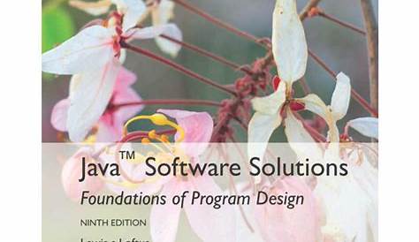Java Software Solutions 9Th Edition Pdf