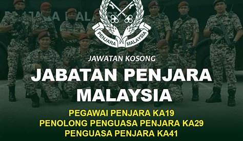 Jawatan Kosong di Jabatan Penjara Malaysia - Appkerja Malaysia