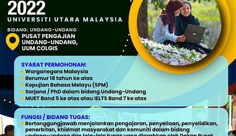 Jawatan Kosong di Universiti Utara Malaysia (UUM) - 14 Ogos 2022