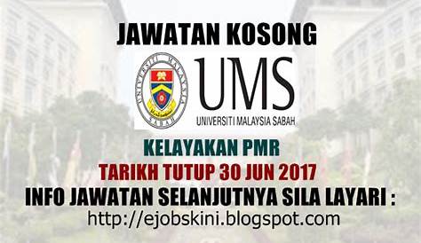 Jawatan Kosong UMS