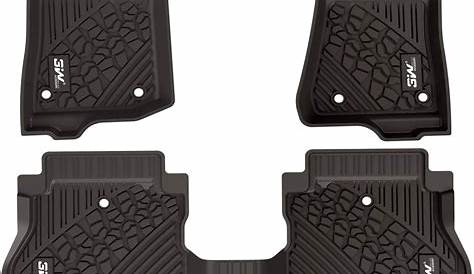 Used Fit For 0717 Jeep Wrangler Unlimited 4 Door Rubber Slush Floor