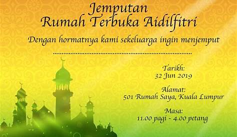 jemputan rumah terbuka hari raya - Majlis Rumah Terbuka Hari Raya