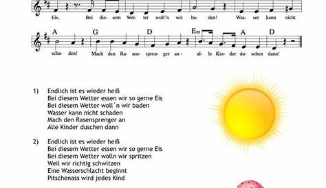 Das Lied vom Sommer | Herzlich willkommen auf www.liederkiste.net