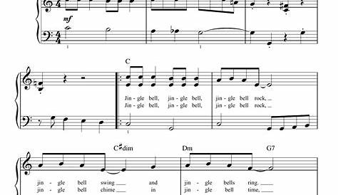 Jingle Bell Rock Piano Sheet Music Easy