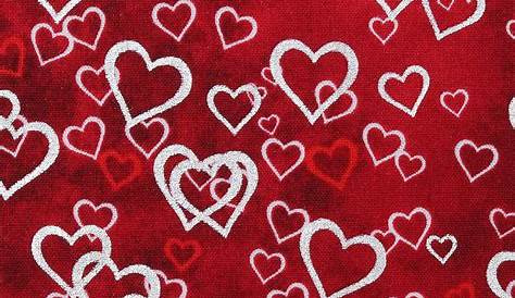Joann Fabrics Valentines Day Decor Valentine's Cotton Fabricheart Flower Stripe