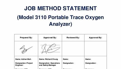 Job Method Statement - Braydencxt