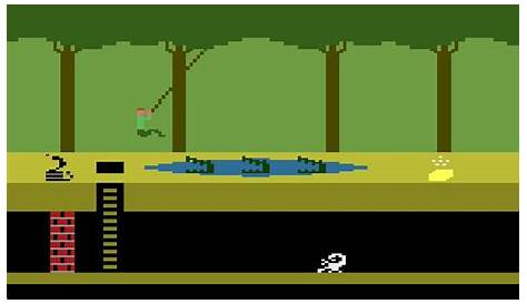 De gauche à droite : Space Invaders , Jungle Hunt , Pitfal! et Dig Dug