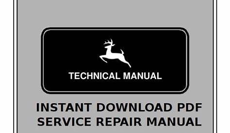John Deere X500 Repair Manual PDF John Deere TM2309 Etsy