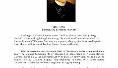 Maikling Kwento Tungkol Kay Rizal