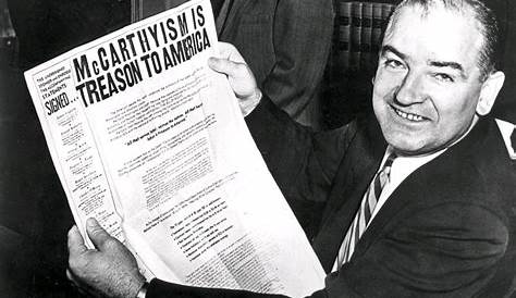 Joseph McCarthy claims communists in U.S. government, Feb. 9, 1950