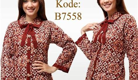 27 Model Baju Batik Muslim untuk Pria dan Wanita Paling Lengkap