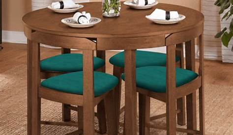 Juego Comedor Mesa 4 Sillas Tapizadas Mdf 4993 Hortencia - $ 5.510,00