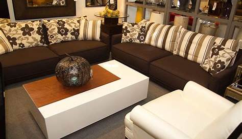 Juego de sala con sofás de 2 y 3 plazas + cojines decorativos rayados