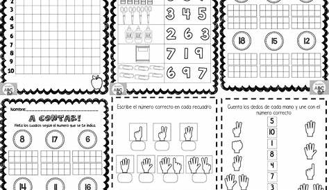 Los números y su uso: ejercicios de conteo para primer grado de preescolar