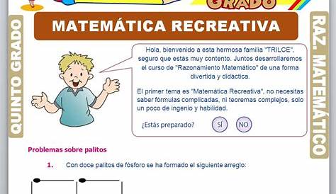 RAZONAMIENTO MATEMÁTICO – Quinto Grado de Primaria