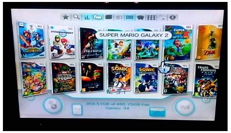 Hacked nintendo wii LOTS OF GAMES - YouTube